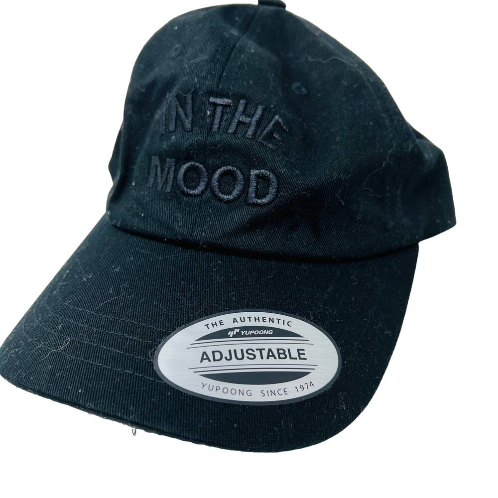 In The Mood Black on Black Hat Adjustable Cap OSFA